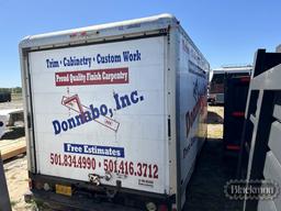 BOX TRUCK  OVER THE CAB BOX BED, 14', ROLL UP REAR DOOR