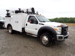 2014 FORD F550 SERVICE TRUCK, 188,380(+/-)mi  6.7 DIESEL, AUTO, DUAL WHEEL,