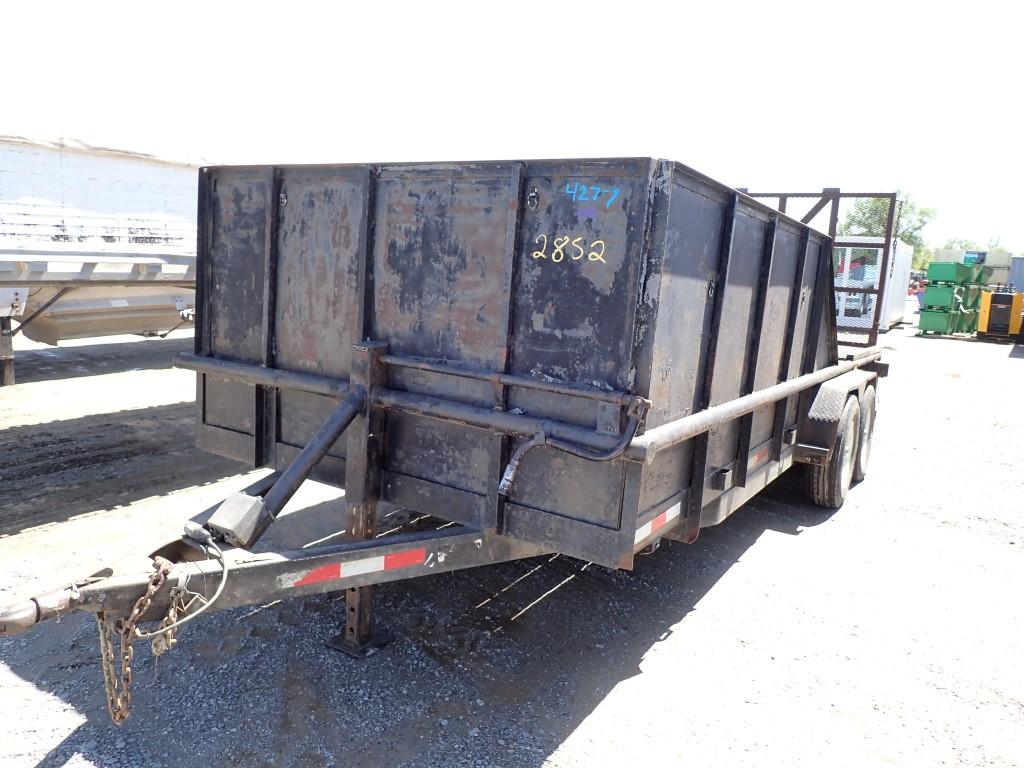 SHOPBUILT LANDSCAPE TRAILER,  20', TANDEM AXLE, SINGLE TIRE, 48" WALLS ON H