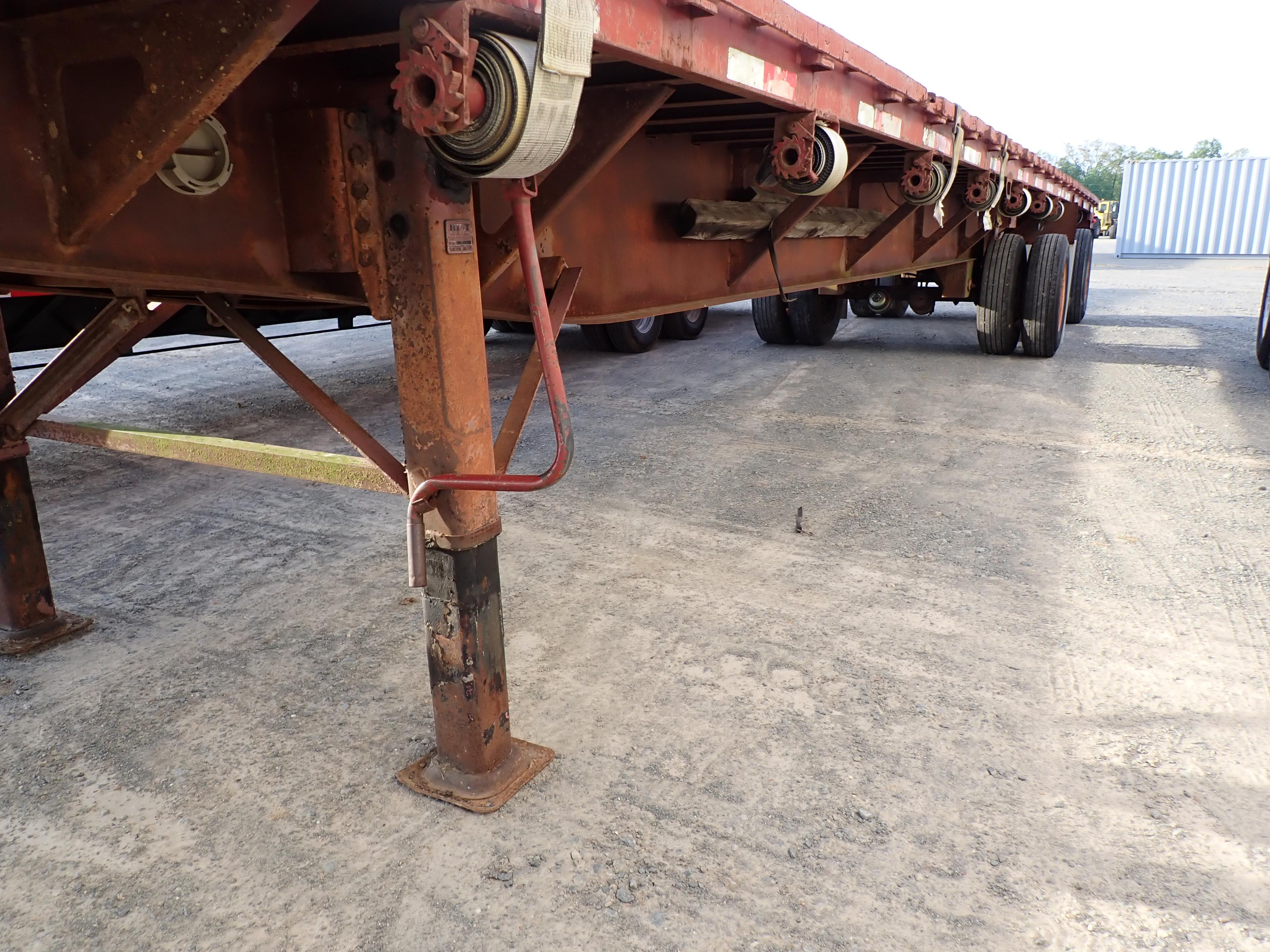 FLATBED TRAILER,  48', SPREAD AXLE, AIR RIDE S# N/A