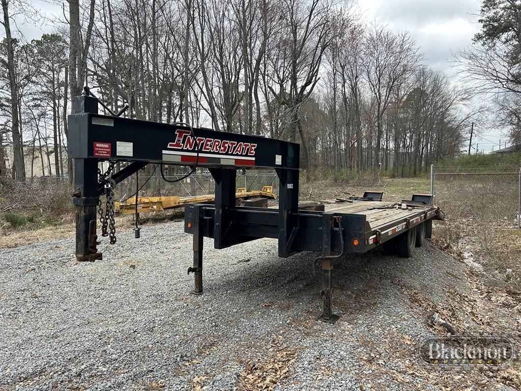 2016 INTERSTATE G20DT EQUIPMENT TRAILER,  GOOSENECK, TANDEM 10K LB AXLES, D