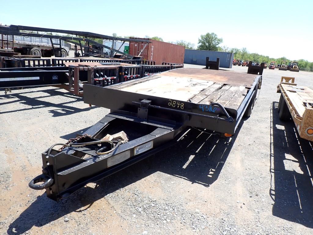 2016 LIDDELL UTILITY TRAILER,  20', PINTLE HITCH, TANDEM AXLE, SPRING RIDE,