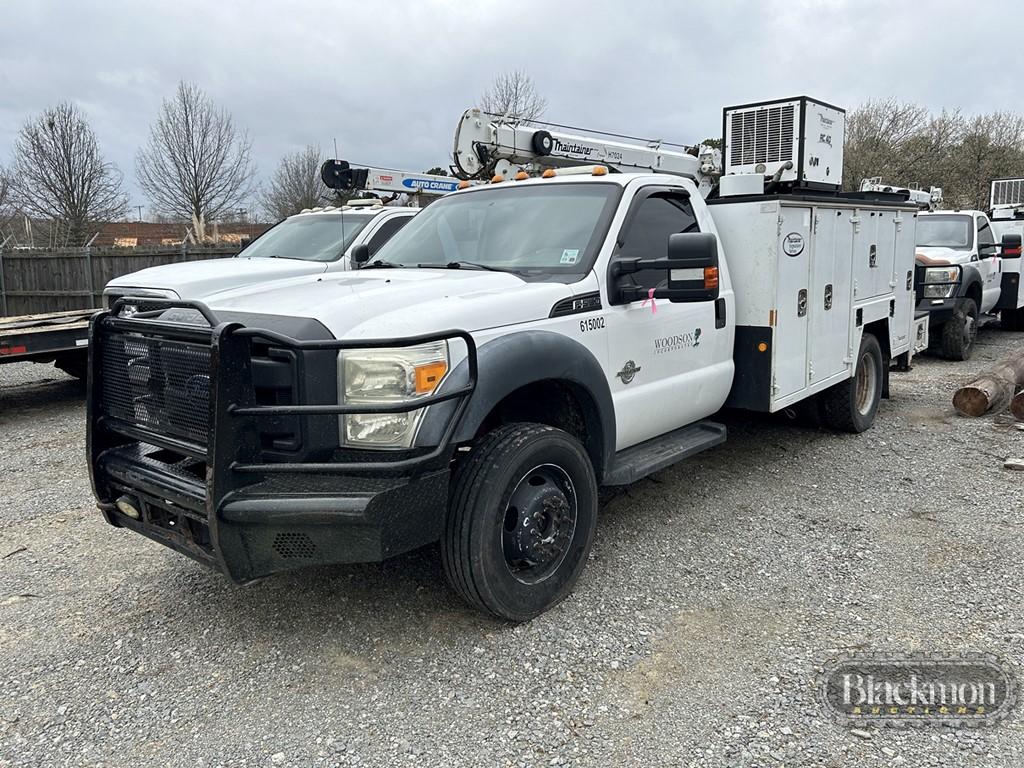 2013 FORD F550 MECHANICS TRUCK,  SINGLE CAB, 4X4, POWER STROKE DIESEL, PS,