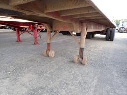 NABORS FLATBED TRAILER,  TANDEM AXLE, SPING RIDE, 10-20 ON DAYTONS, S# 4842