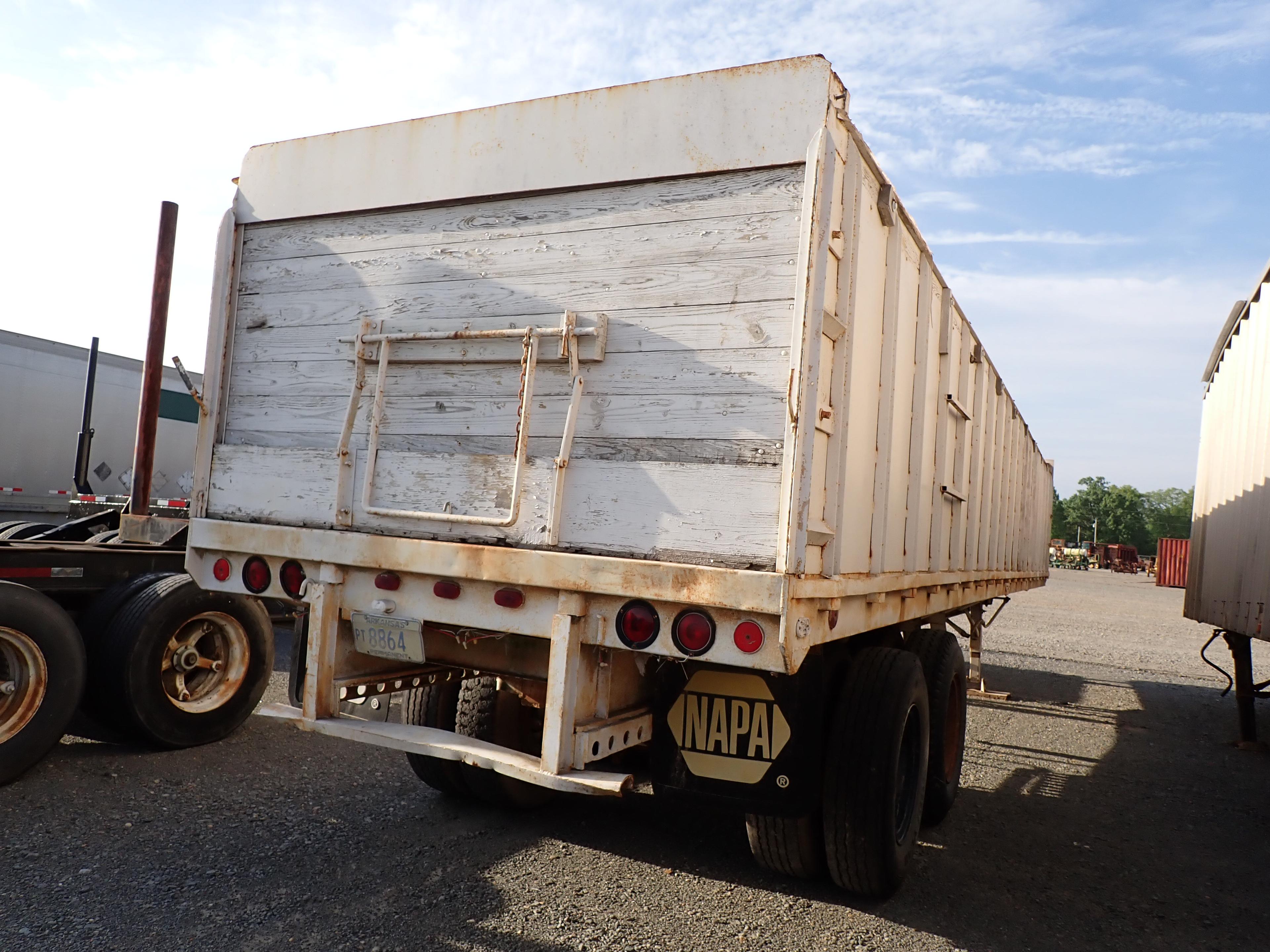 DUMP TRAILER,  40', REMOVABLE SIDE KIT,ROLL OVER TARP, SLIDING TANDEM AXLES