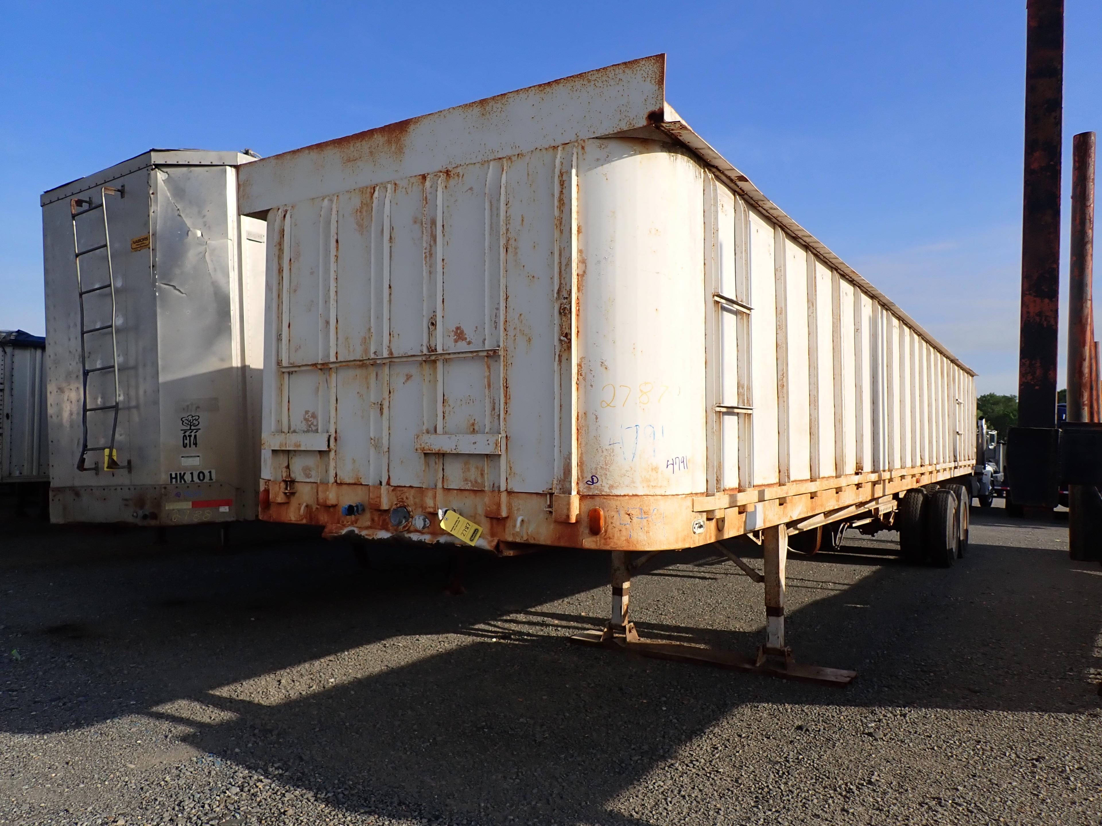 DUMP TRAILER,  40', REMOVABLE SIDE KIT,ROLL OVER TARP, SLIDING TANDEM AXLES