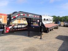 2021 PJ EQUIPMENT TRAILER,  GOOSENECK, 24', 5' DOVE, MEGA RAMPS, TANDEM AXL