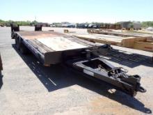 2016 LIDDELL UTILITY TRAILER,  20', PINTLE HITCH, TANDEM AXLE, SPRING RIDE,