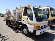 1997 GMC/ISUZU PAINT TRUCK 112,757 (+/-)  ISUZU DIESEL, AUTO TRANS, SINGLE