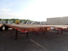 1974 AZTEC COMBO FLATBED TRAILER,  TANDEM AXLE, SPRING RIDE, 22.5 ON DAYTON