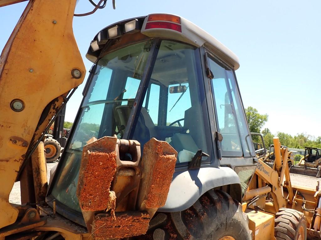 CASE 580 SUPER L BACKHOE, 8811+ hrs,  CAB, AC, HYDRAULIC 3 IN 1 BUCKET, EXT