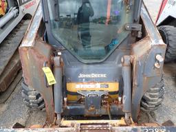 JOHN DEERE 318G SKID STEER LOADER, n/a  RUBBER TIRES, CAB, AC, AUX. HYDRAUL