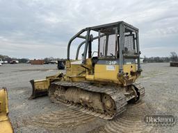 KOMATSU D31P-20 CRAWLER DOZER,  OROPS, SCREENS, SWEEPS, 6-WAY BLADE, REAR A