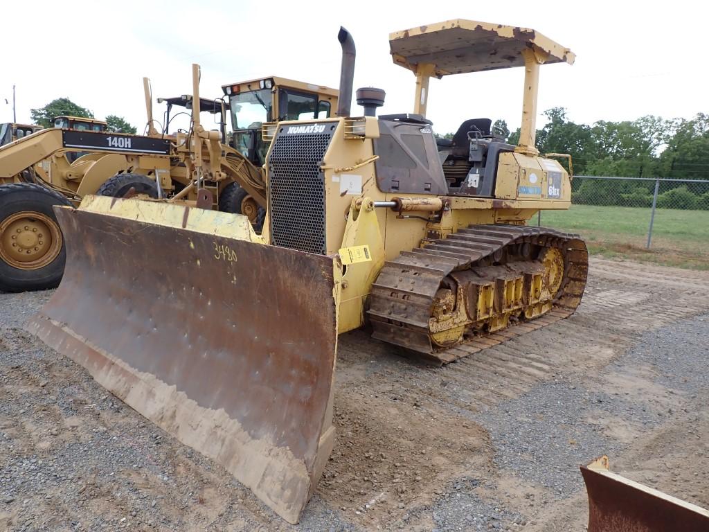 KOMATSU D61EX DOZER, 13,688+ hrs,  CANOPY, 24" TRACKS, 6-WAY BLADE S# N/A