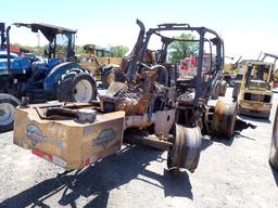 2014 NEW HOLLAND T6155 WHEEL TRACTOR, 4239+ hrs,  SALVAGE, W/ SIDE BOOM MOW