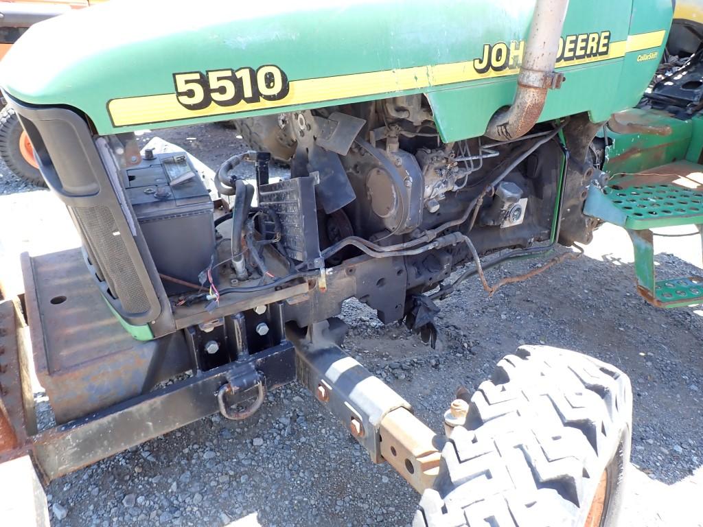 1998 JOHN DEERE 5510 WHEEL TRACTOR, n/a+ hrs,  OROPS, PTO, NON RUNNER, FRON