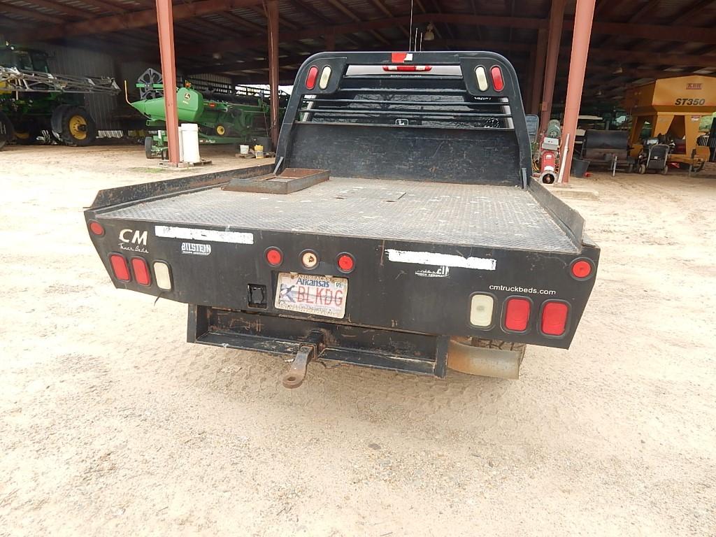 2007 CHEVROLET 2500 HD CREWCAB FLATBED TRUCK,  4X4, DURAMAX DIESEL, ALLISON