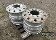 (5) ALUMINUM BUDD WHEELS