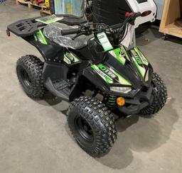 UNUSED 2022 VITACCI RXR 110 OFF ROAD ATV, ADJUSTABLE THROTTLE, KEY FOB REMOTE SHUT OFF, RUNS &