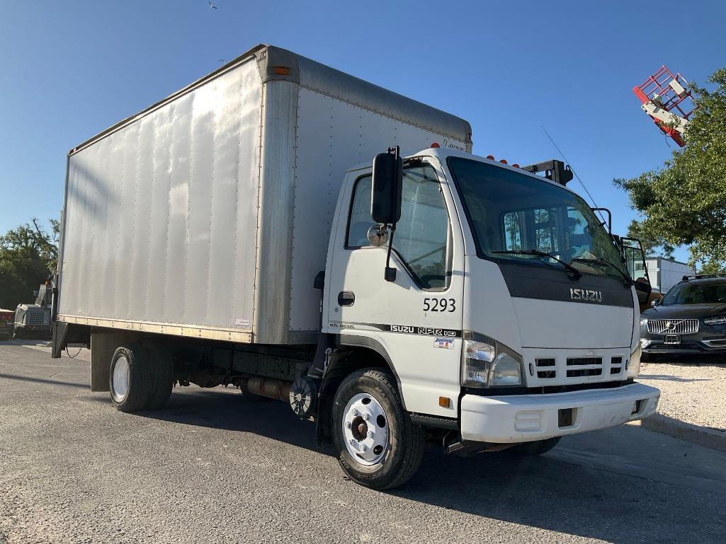 2007 ISUZU NPR BOX TRUCK, DIESEL AUTOMATIC, APPROX GVWR 14,500LBS, BOX BODY APPROX 16FT, POWER LO...