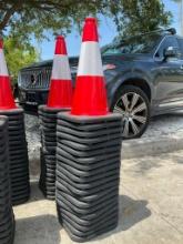 20 SAFETY CONES, 18in TALL