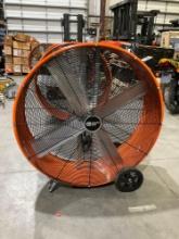 UNUSED 42" COMMERCIAL ELECTRIC PORTABLE BARREL FAN