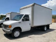 2003 FORD E-SERIES E350 CUTAWAY VAN, GAS AUTOMATIC, GVWR 11500LBS, LIFTGATE, ETRACKS, STORAGE...S...