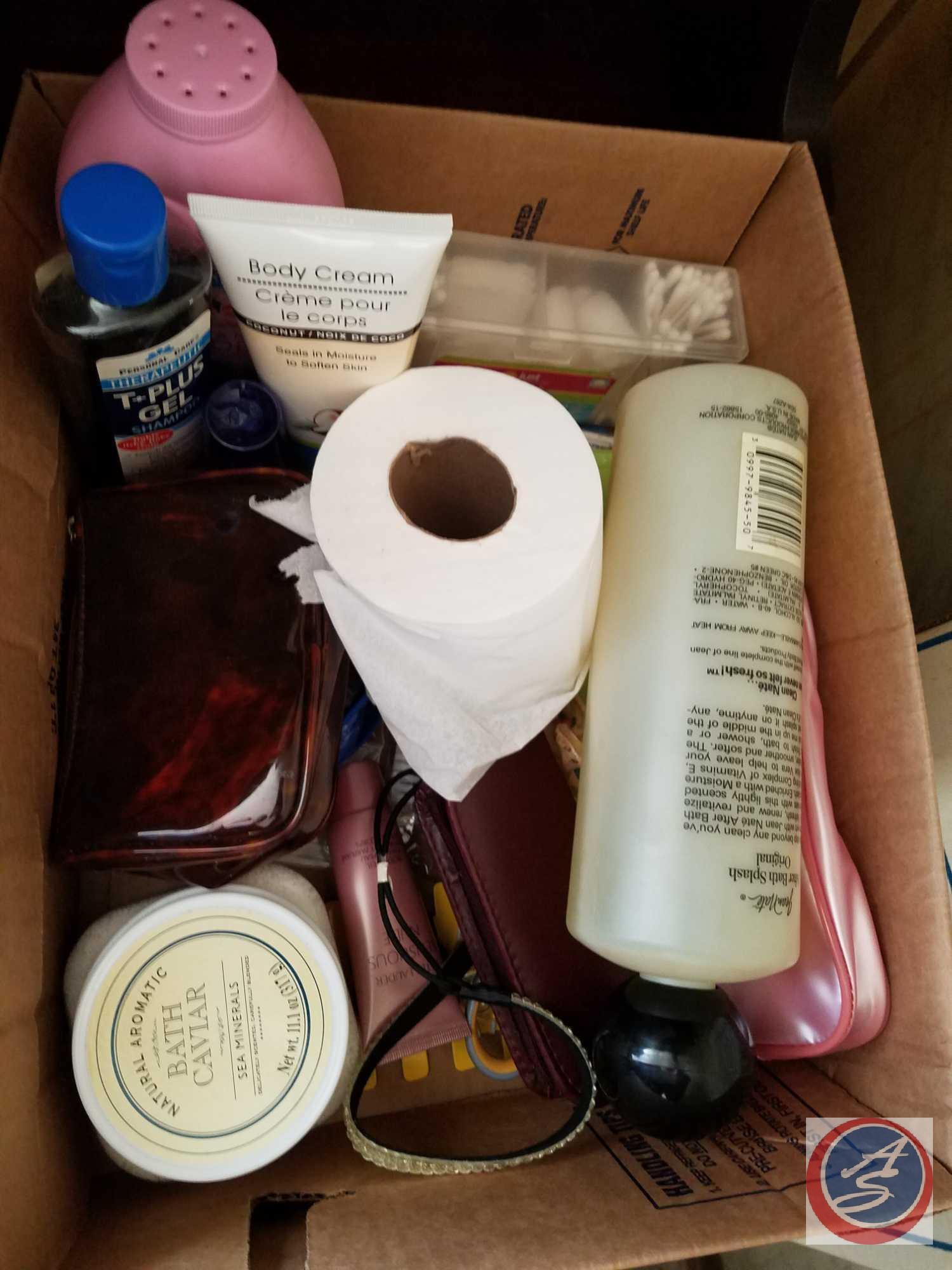 Contents of Bathroom Including Add On Shower with Shower Curtain Frame (Unknown if All Pieces