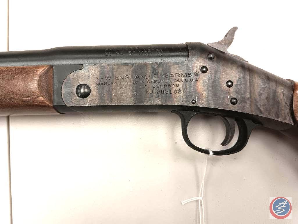 MFG: New England Firearms Model: Pardner Caliber/Gauge: 20 ga Action: Break Serial #: nu203162 ...