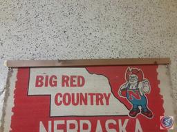 Old Big Red Country Nebraska Rug 41in. x 23in.