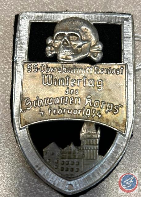WW2 commemorative pin for Wintertag des Schwarzen Korps 2/4/1934 pin
