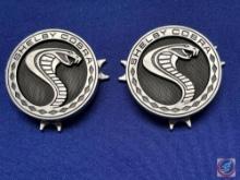 (2) Shelby Cobra Horn Panel Emblem S9MS-3649-A