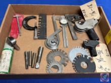 VIntage...Sheet Metal & Wire Gauges, Single Flute Countersink Drill Bit, Milling Tool Adapters,