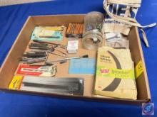 Assortment of Drill Bits, Nail Apron, Bamboo Cleaning Cloth, Hacksaw Blades...