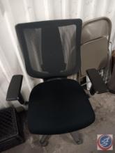 (2) rolling office chairs