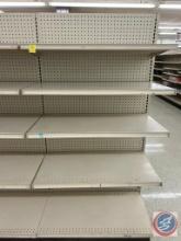 3 ft section Lozier shelving 71 1/2 x 36