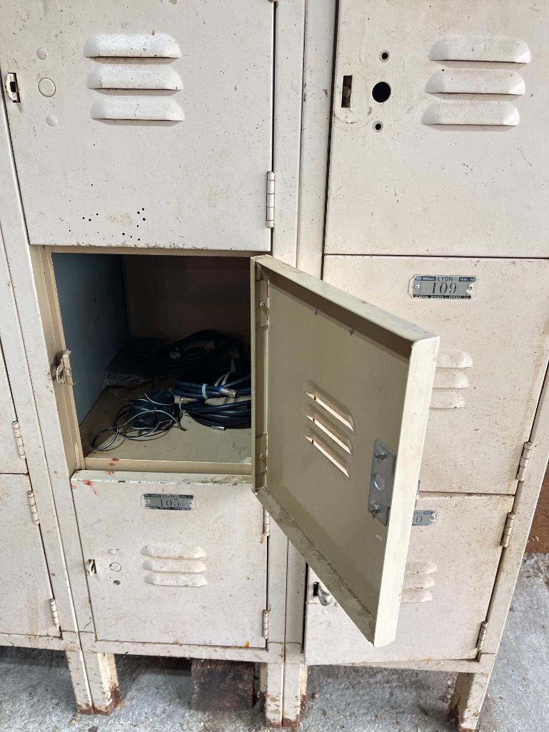 Group of Lockers and Contents