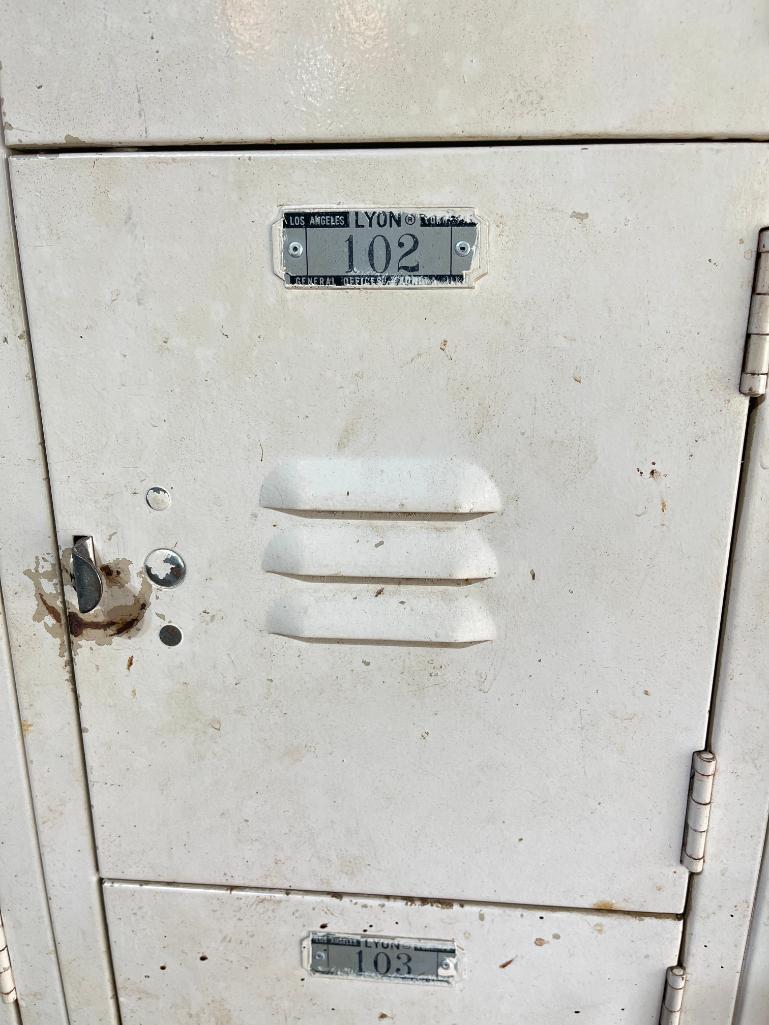 Group of Lockers and Contents