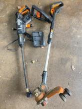 Cordless Worx Weed Trimmer and Power Washer - No Batteries