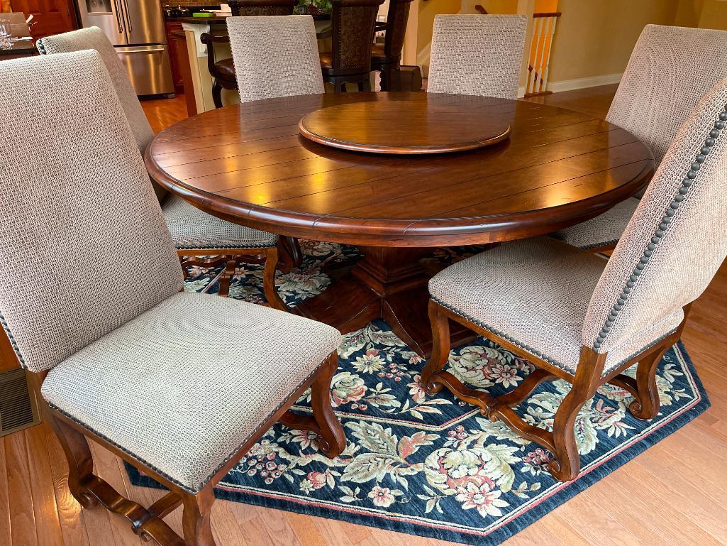 Round Dining Table with 6 Chairs