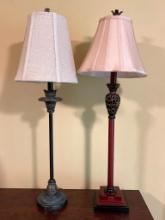 Group of 2 Tall Lamps