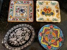 Group of 4 Decorative Plates