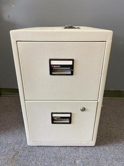 LOCKED Sentry 2 Drawer Filing Cabinet