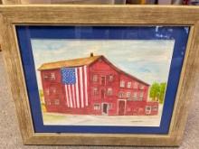 Framed Tipp Roller Mill Wall Art - Tipp City, Ohio - Local Artist