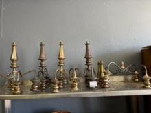 Shelf Lot of Candelabras