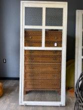 Wood Framed Door w/Chicken Wire