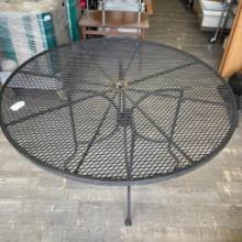 Round Wrought Iron Outdoor Patio Table