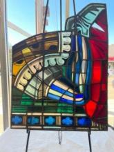 Custom Leaded Stained Glass Window for King Cole Restaurant