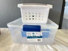 Group of Misc Plastic Storage Containers w/Lids