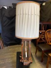 Vintage Lamp w/Candle Lights and Shade